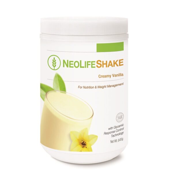 Notre délicieux et pratique NeoLifeShake aide à satisfaire la faim tout en vous donnant une énergie durable tout au long de la journée. Basé sur la science de la nutrition cellulaire et la technologie de contrôle de la réponse glycémique pour une nutrition quotidienne et une gestion du poids en déplacement. Essayez nos délicieuses saveurs : vanille crémeuse, chocolat riche et baies n' crème.